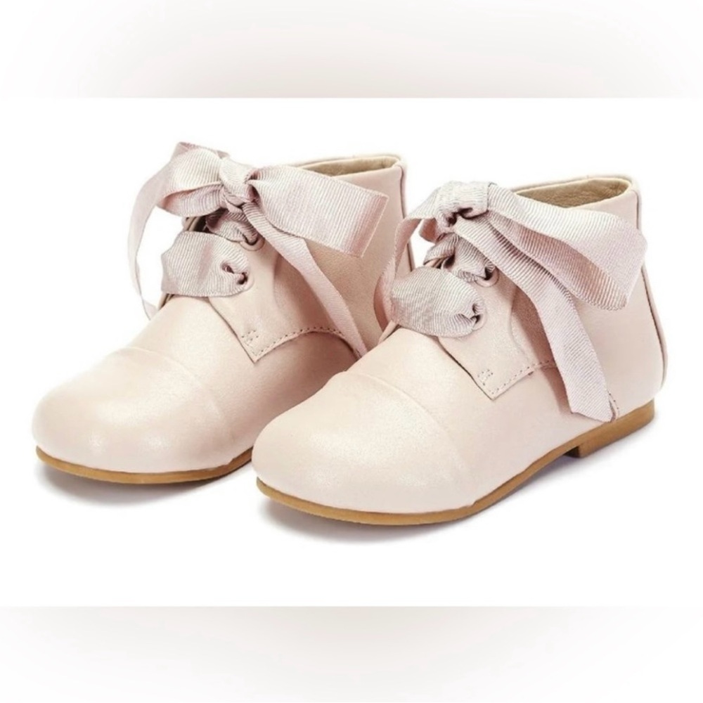 NIB Age of Innocence girls pink leather ankle boots EU 28 US 11